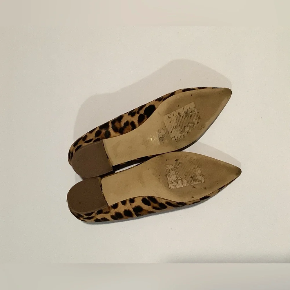 J Crew Factory Marina leopard calf hair flats - Picture 7 of 8